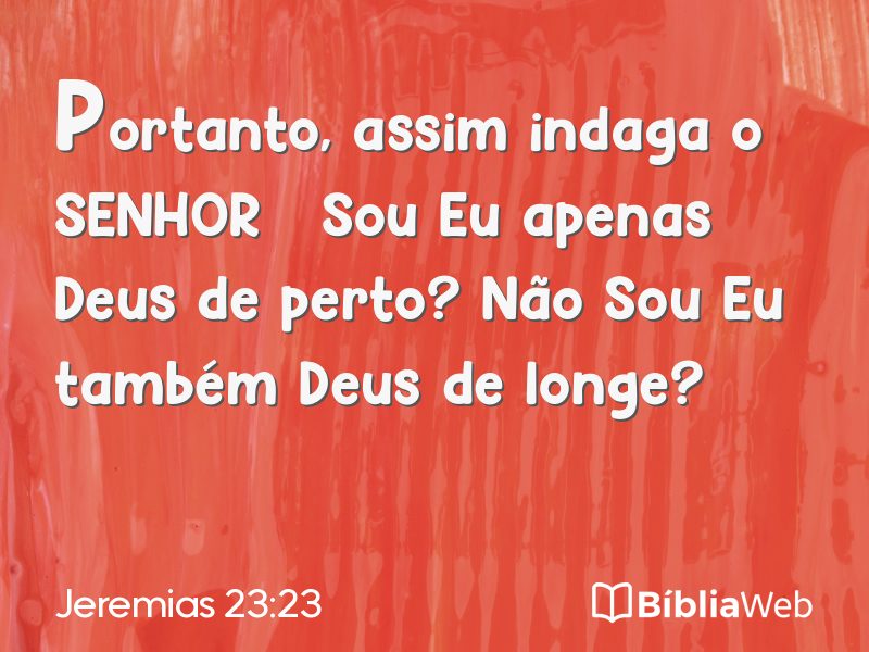 Jeremias 23:23 em imagem para compartilhar