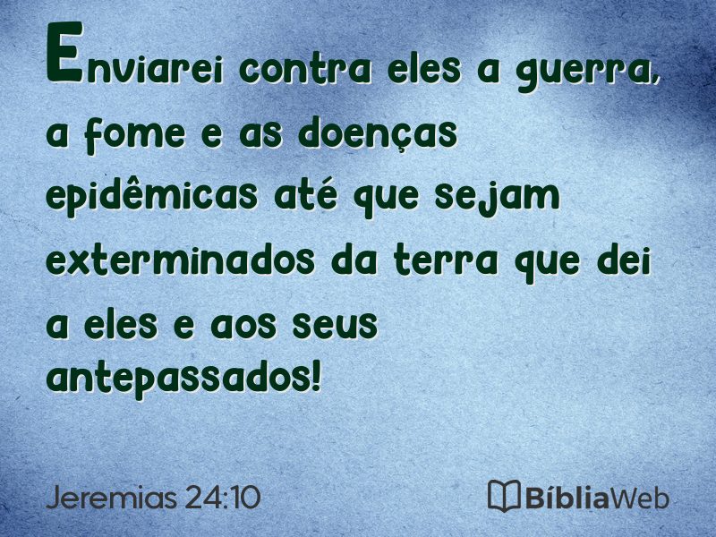 Jeremias 24:10 em imagem para compartilhar