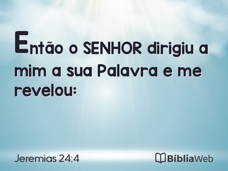 Jeremias 24:4 em imagem para compartilhar