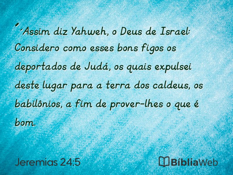 Jeremias 24:5 em imagem para compartilhar