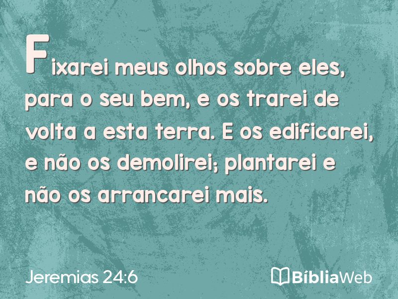 Jeremias 24:6 em imagem para compartilhar