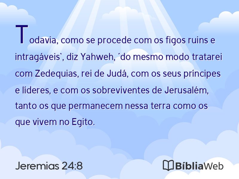 Jeremias 24:8 em imagem para compartilhar