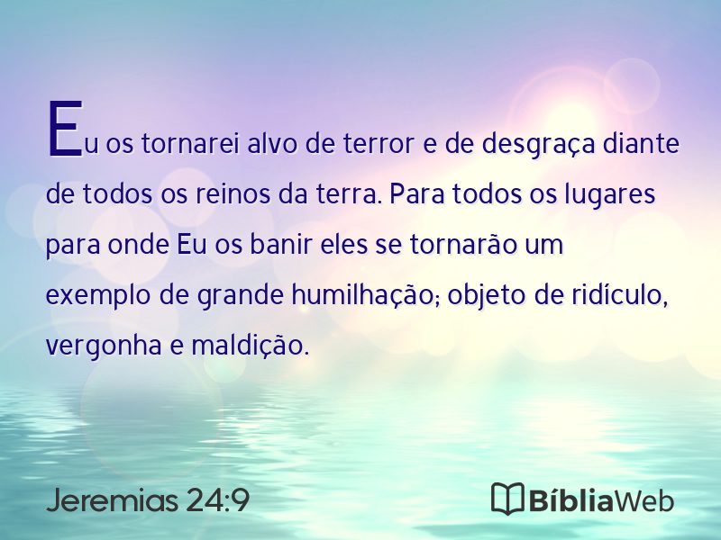 Jeremias 24:9 em imagem para compartilhar