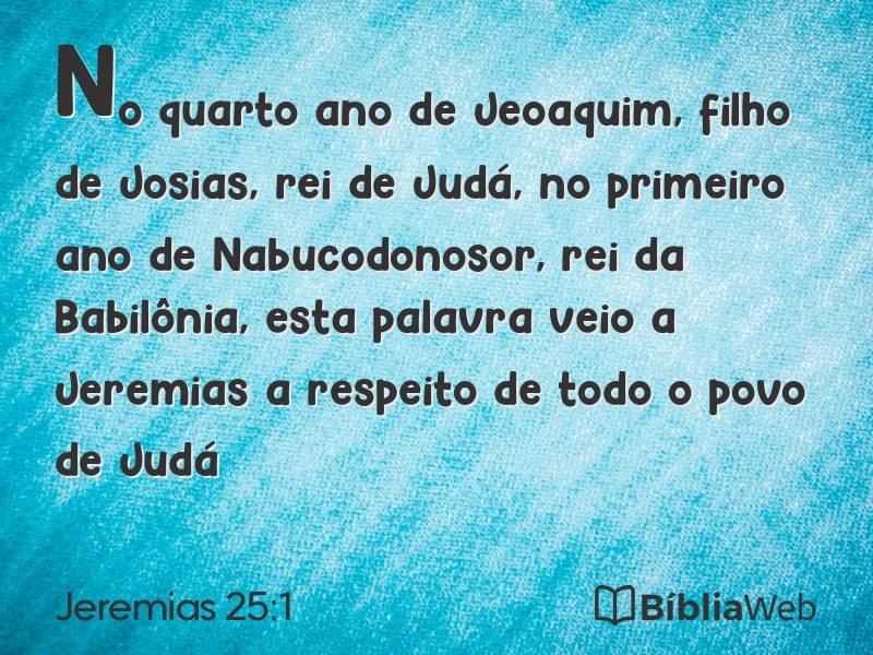 Jeremias 25:1 em imagem para compartilhar