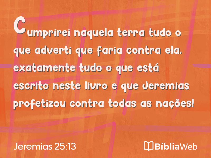 Jeremias 25:13 em imagem para compartilhar