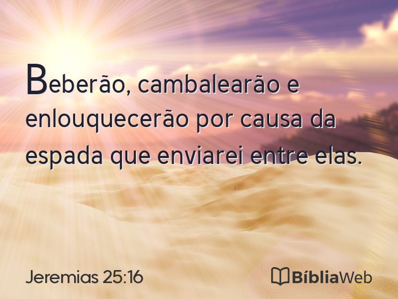 Jeremias 25:16 em imagem para compartilhar