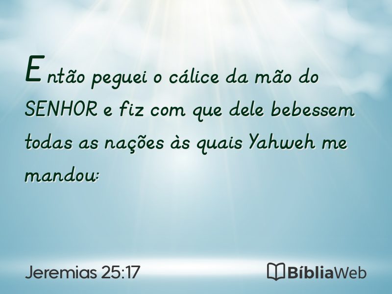 Jeremias 25:17 em imagem para compartilhar