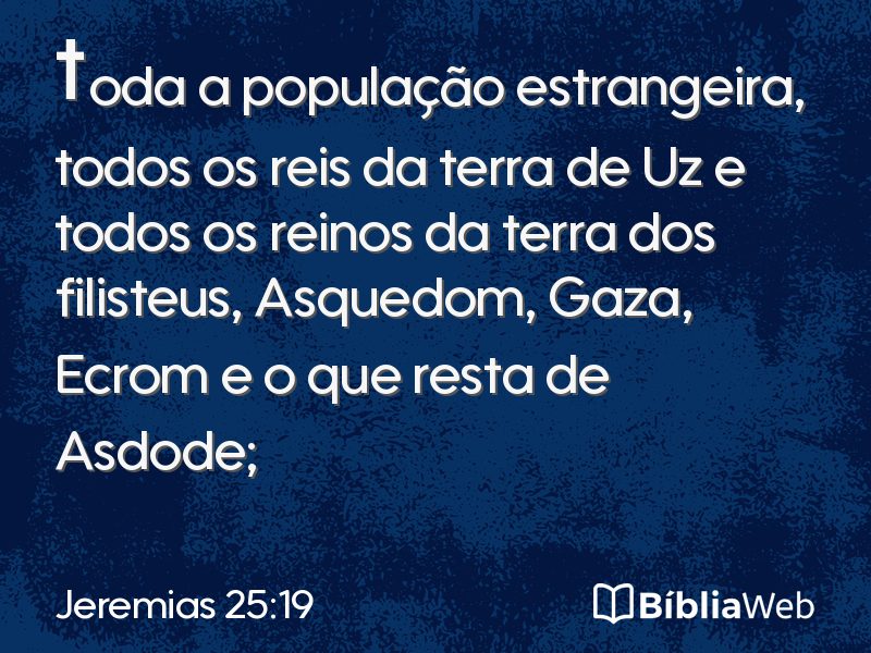 Jeremias 25:19 em imagem para compartilhar