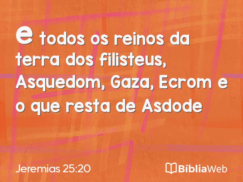 Jeremias 25:20 em imagem para compartilhar