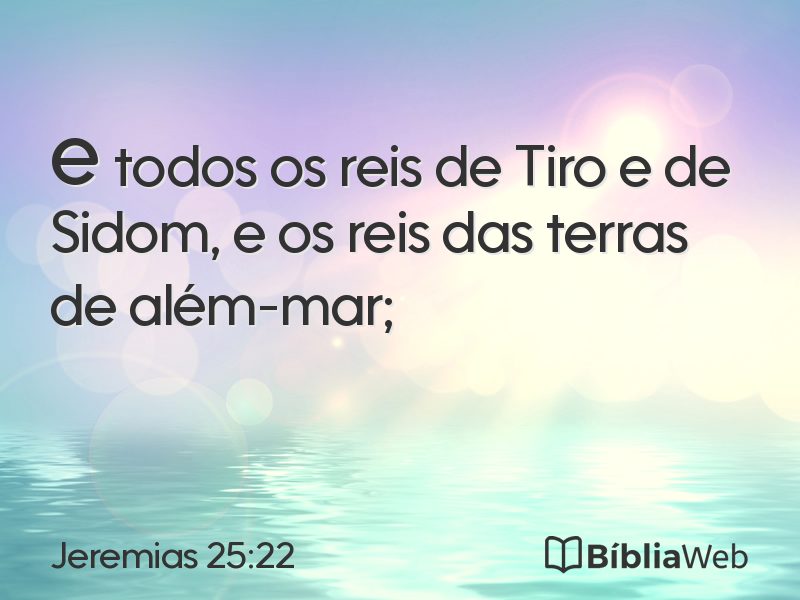Jeremias 25:22 em imagem para compartilhar