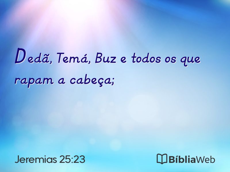 Jeremias 25:23 em imagem para compartilhar