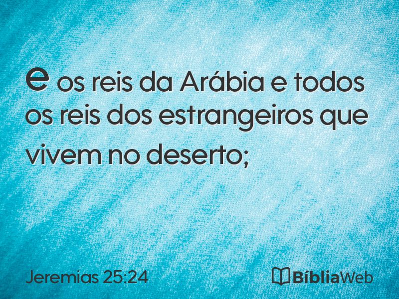 Jeremias 25:24 em imagem para compartilhar