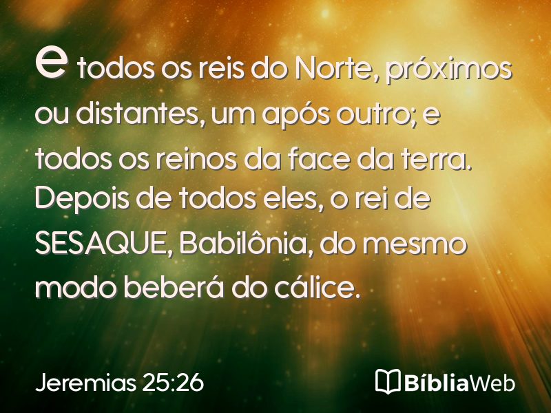 Jeremias 25:26 em imagem para compartilhar