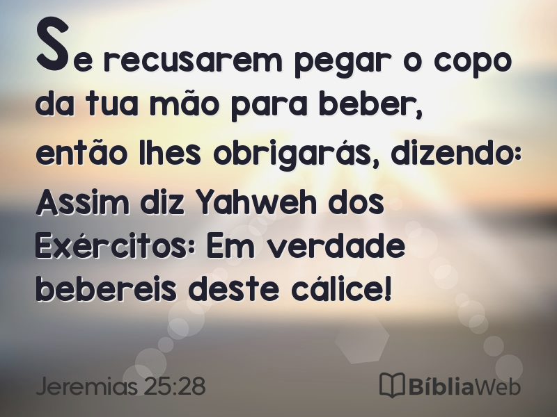 Jeremias 25:28 em imagem para compartilhar