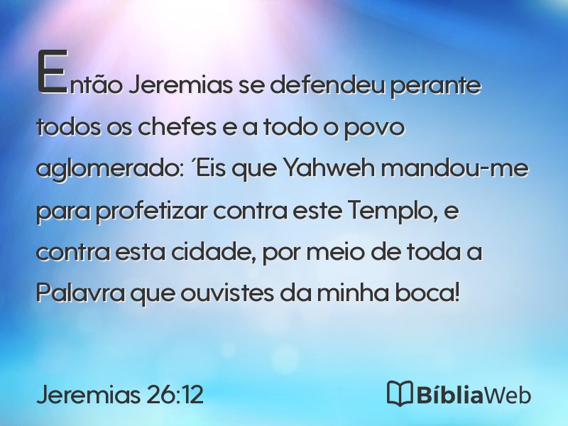 Jeremias 26:12 em imagem para compartilhar