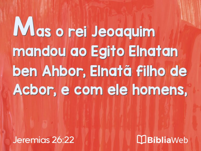 Jeremias 26:22 em imagem para compartilhar