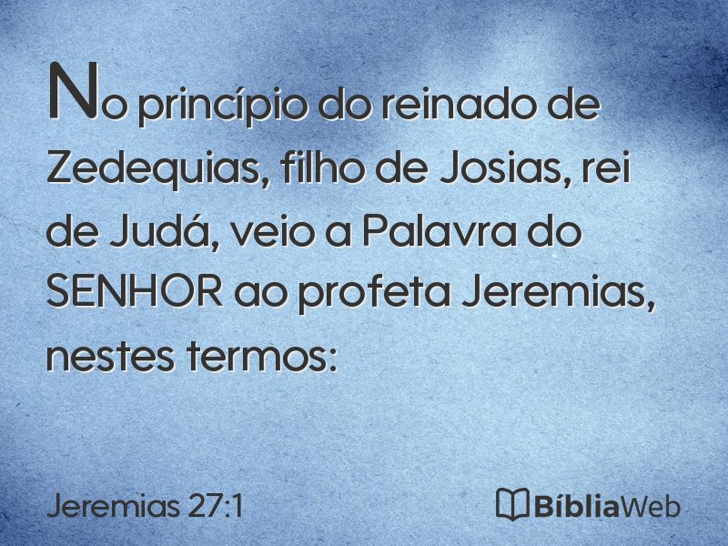 Jeremias 27:1 em imagem para compartilhar