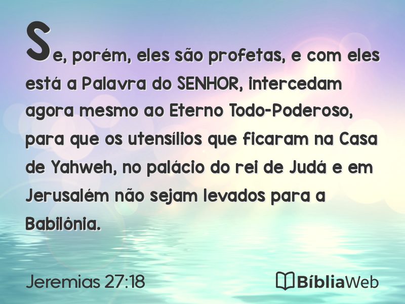 Jeremias 27:18 em imagem para compartilhar