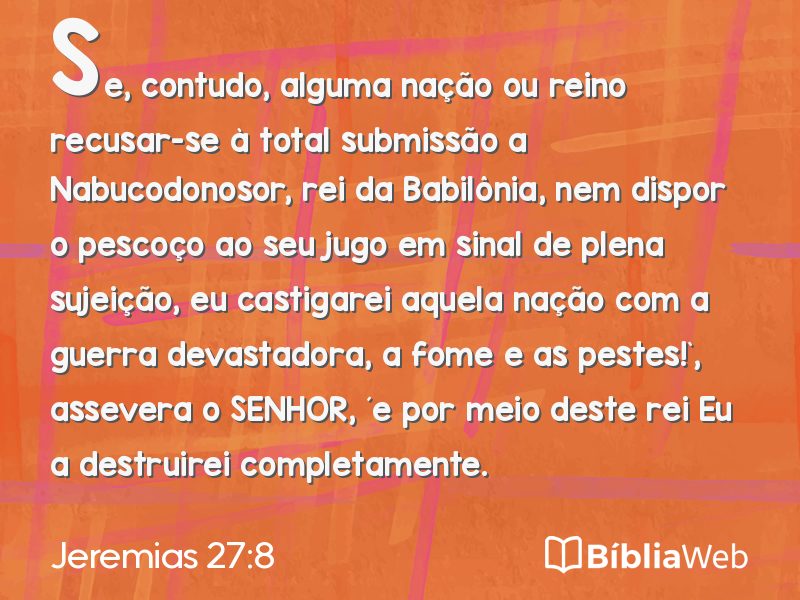 Jeremias 27:8 em imagem para compartilhar