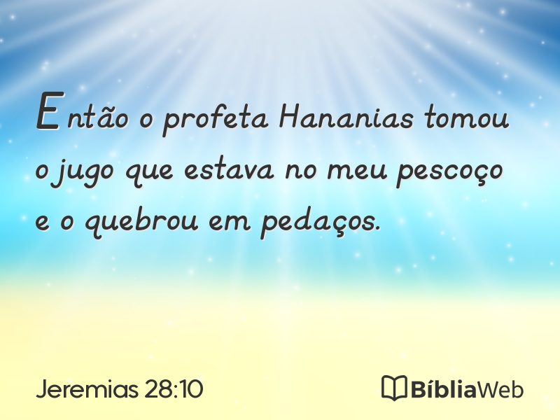 Jeremias 28:10 em imagem para compartilhar