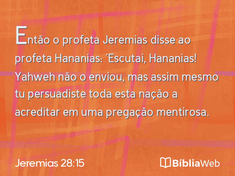 Jeremias 28:15 em imagem para compartilhar
