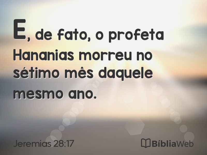 Jeremias 28:17 em imagem para compartilhar