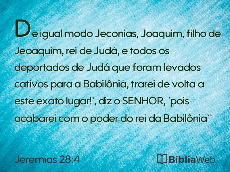 Jeremias 28:4 em imagem para compartilhar