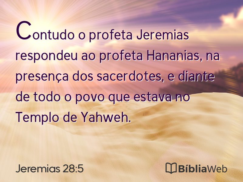 Jeremias 28:5 em imagem para compartilhar