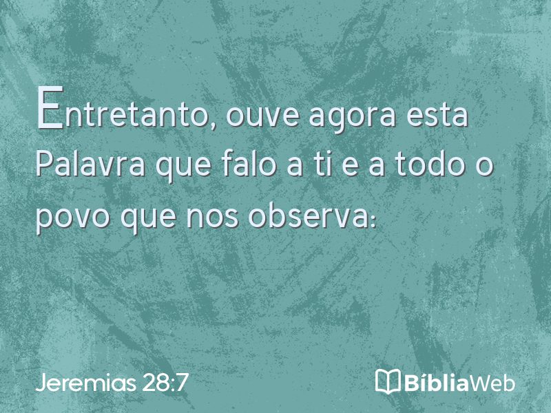 Jeremias 28:7 em imagem para compartilhar