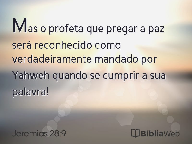 Jeremias 28:9 em imagem para compartilhar