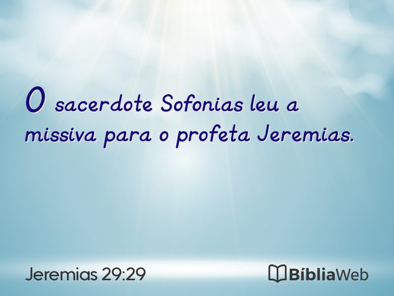 Jeremias 29:29 em imagem para compartilhar