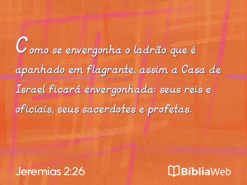 Jeremias 2:26 em imagem para compartilhar
