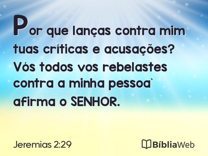 Jeremias 2:29 em imagem para compartilhar