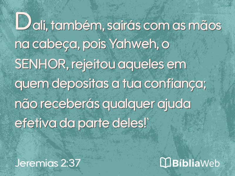 Jeremias 2:37 em imagem para compartilhar