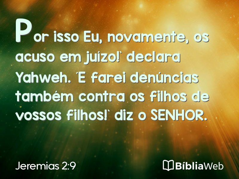 Jeremias 2:9 em imagem para compartilhar