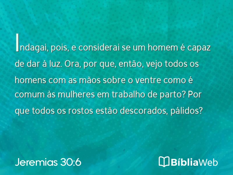 Jeremias 30:6 em imagem para compartilhar