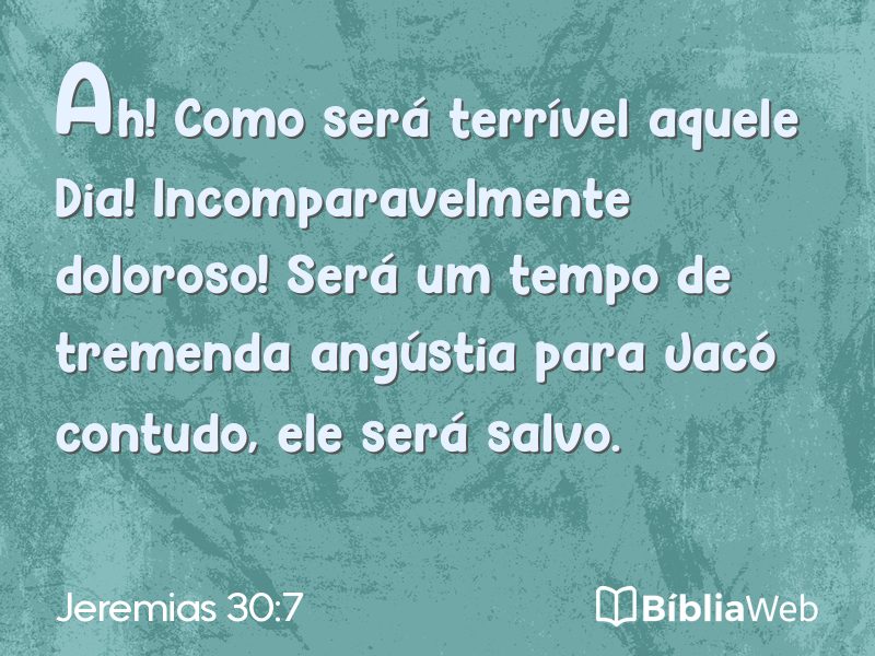 Jeremias 30:7 em imagem para compartilhar