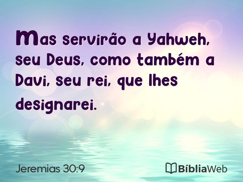 Jeremias 30:9 em imagem para compartilhar