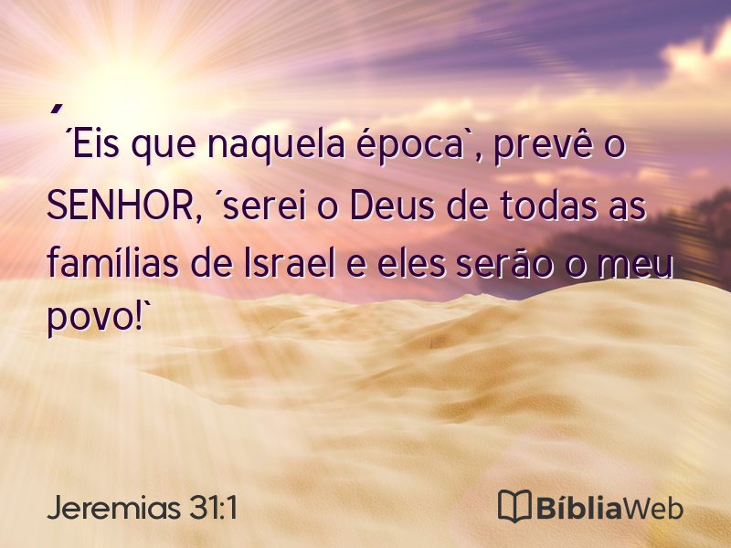 Jeremias 31:1 em imagem para compartilhar
