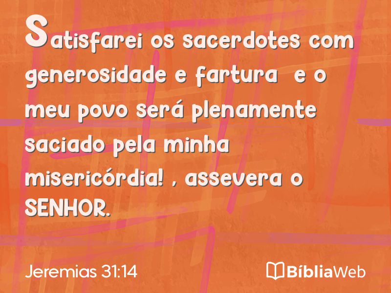 Jeremias 31:14 em imagem para compartilhar
