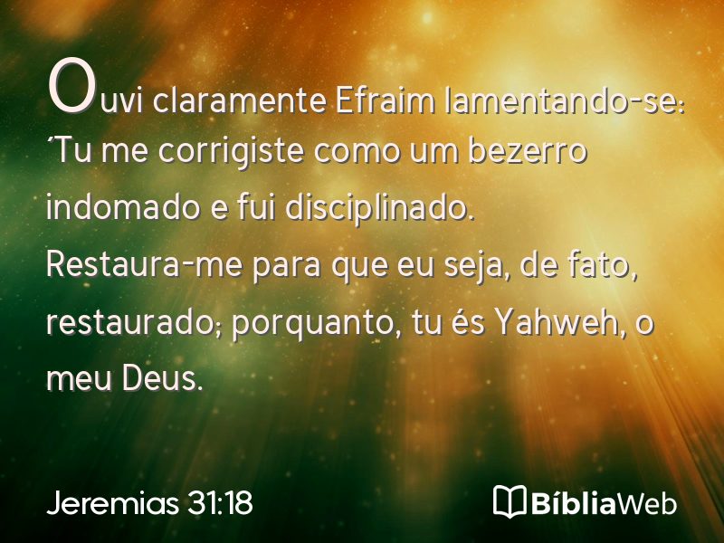 Jeremias 31:18 em imagem para compartilhar