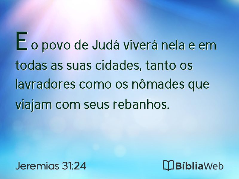 Jeremias 31:24 em imagem para compartilhar
