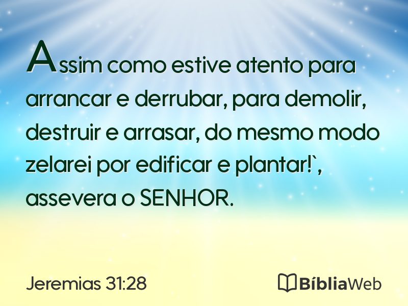 Jeremias 31:28 em imagem para compartilhar