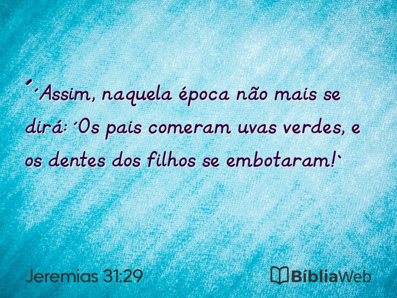 Jeremias 31:29 em imagem para compartilhar