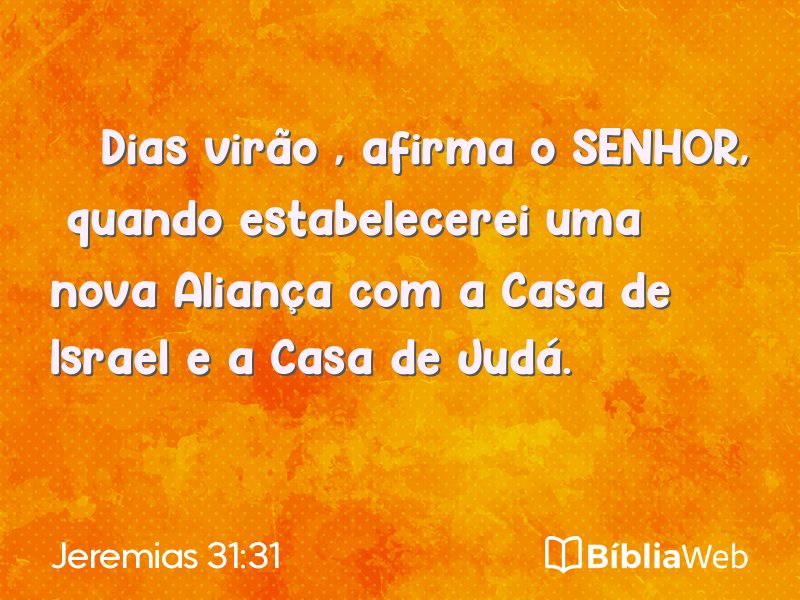 Jeremias 31:31 em imagem para compartilhar