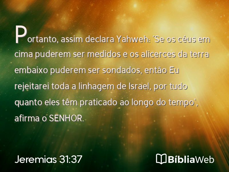 Jeremias 31:37 em imagem para compartilhar