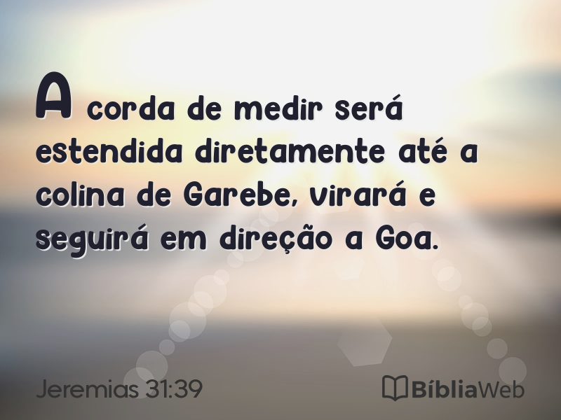 Jeremias 31:39 em imagem para compartilhar