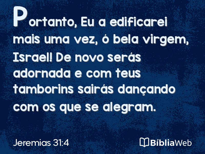 Jeremias 31:4 em imagem para compartilhar