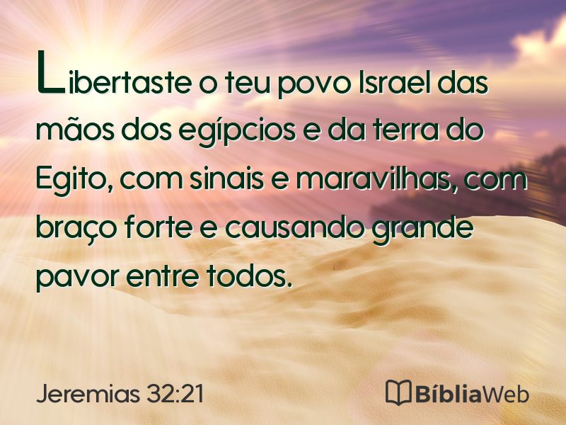 Jeremias 32:21 em imagem para compartilhar