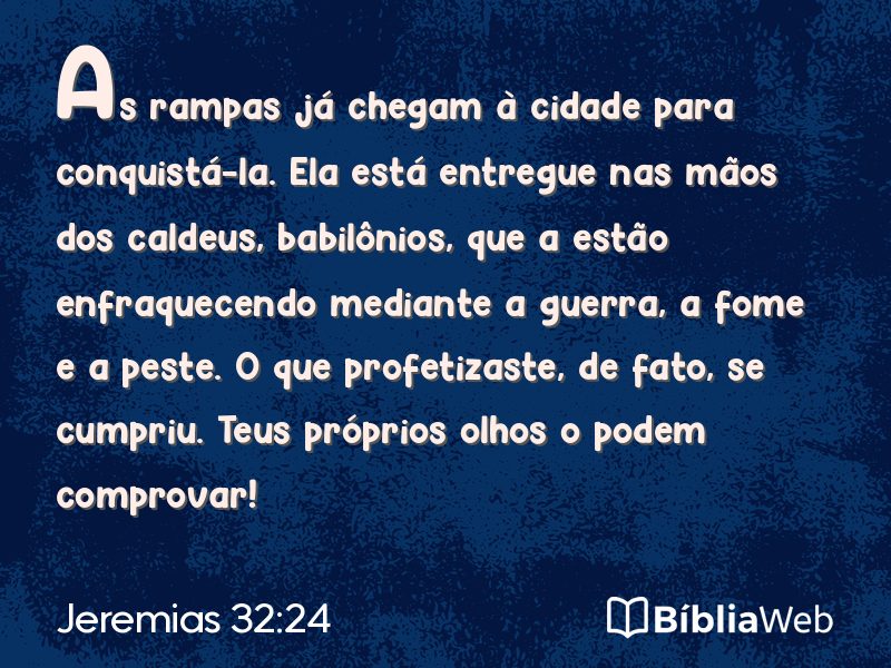 Jeremias 32:24 em imagem para compartilhar